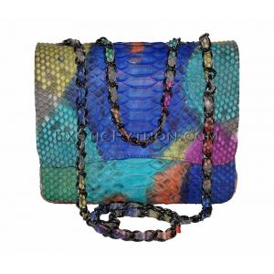 Multicolor snakeskin purse CL-49